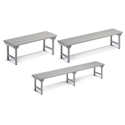 vendita online Panca per spogliatoio singola - grigio ral7000 Accessori banchi lavoro e armadi Fami